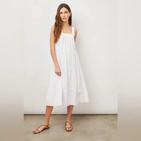 RAILS Amaya Dress in‎ Bright White - Picture 1 of 12